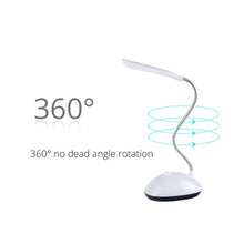 Load image into Gallery viewer, USB Rechargeable LED Desks Table Lamp Adjustable intensity Reading Light Touch Switch Desk Lamps 3 Modes Desk Lamps