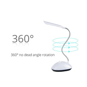 USB Rechargeable LED Desks Table Lamp Adjustable intensity Reading Light Touch Switch Desk Lamps 3 Modes Desk Lamps