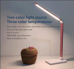 LED Desk Lamp 5 Color Modes x5 Dimable Levels Touch USB Chargeable Reading Eye-protect with timer Led Table lamp