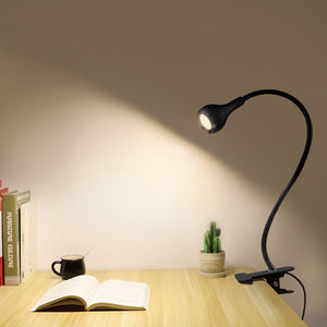 Clip Holder  USB power Led desk lamp Flexible Table Lamp bedside lamp Book light for the bedroom living room home decoration